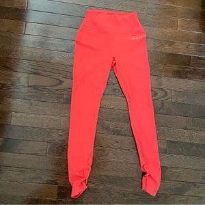 Gymshark x Whitney Simmons Rib Waist Legging Cyber Red S